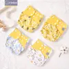 Тканевые подгузники Elinfant Eco Friendly Sere Sere Clate 4pcs/Set Washable Pocket Регулируемая многоразовая экологическая ткань.