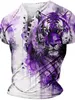 RUKAS Chemise Henry Graphique Animal Tigre Henry Vêtements Impression 3D Sport Décontracté Manches Courtes Bouton Impression Mode Motif Original Rétro