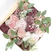 Ensemble de boîtes combinées artificielles de fleurs décoratives pour Bouquets de mariage Arrangements de pièces maîtresses décorations de Table de douche nuptiale