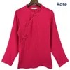 Koszule damskie 2023 Bluzka stoją kołnierz bawełniany lniana koszula Blusas Camisas Mujer Top Balck Red Różowy biały niebieski