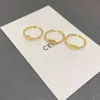 Mode Gold Band Ringe Designer für Herren Titan Stahl Ring 3 PCS Set Schmuck Luxus Silber Hochzeit Liebe Ringe Frauen freie Größe mit Box