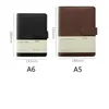 Notepads Brown Planner Black Portable Notebook Looseleaf Detachable Buckle Ring Thick A5 Business Stationery Office A6 Workbook 230510