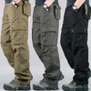 Pantalons pour hommes tactique décontracté hommes Joggers multiples poches élasticité militaire urbain tactique pantalon hommes gros Cargo pantalon