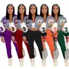 Diseñador Chaquetas de uniforme de béisbol Mujer Otoño Invierno Ropa Casual Manga larga con capucha Romber Abrigo Imprimir Prendas de abrigo Moda Streetwear Tops Ropa al por mayor 9167