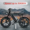 Elektrisk cykel 750W 48V 15AH E-cykel med baksätet max hastighet 50 km elektrisk smutscykel gratis frakt