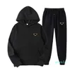 Men's and Women's Two Pieces Pants tracksuits Outfit High Neck Hoodies Sweatshirt Pants