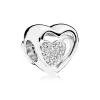 925 sterling silver charms for pandora jewelry beads Dangle New white love is forever clover family tree diy