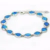 Charm Bilezikler JLB-028 Su Damla Mavi Opal Damgalı Dostluk Kadın Mücevher Hediye Bangles