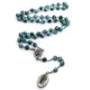 Hänge halsband heliga halsband radband för män kvinnor barn medalj-romantisk katolsk kristen religiös bön gåva