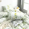 Beddengoed sets bloemenprint queen set zachte comfortabele enkel dubbel dekbedovertrek king size bloemen patroon dekbeddingen geen vellen 230510