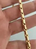 Modaya uygun kalın mücevher aksesuarları karabiner zinciri 18k altın kaplama kolye yılan gerdanlanma zinciri