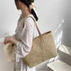 Sacs de rangement 2023 été plage femmes sac grande capacité Shopper fourre-tout femmes couleur pure épaule maquillage sac décontracté femme sac à main sac à main P230510