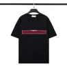 Męska designerska koszulka letnia moda z okrągłym dekoltem oddychająca koszulka z krótkim rękawem damska wysokiej jakości czarny biały M-2XL