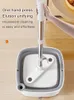 MOPS JOYBOS Handfri Lazy Squeeze Spin med Bucket Automatic Magic Floor Nano Microfiber Cloth Selfening Square 230510