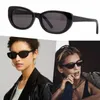 Cats Eye Acetate Frame Luxury Brand Designer Womens Small Frame Sexy Sunglasses Classic Havana Temple محفور SL 316 مع المربع الأصلي