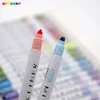 Highlighters 24 -stcs Pastel Highlighter Set EyeCare Light Color Milkliner Tekstmarker Dual Tip Fluorescent Pen voor kantoorschool 230510