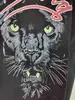 Koszulka damska Jyate Leopard Głowa nadruk T-shirt O-Neck krótki rękaw letnia koszula
