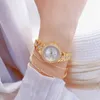 Zegarstka na rękę BS małe damskie zegarki na nadgarstki Ubierz złote kobiety 2023 Rhinestone Femalewwatch Montre femme