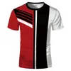 2023wish New Men's Summer Youth Sports Slim Print Stor storlek T-shirt