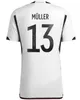 Dünya Kupaları 2023 Almanya Futbol Forması Hummels Kroos Gnabry Werner Draxler Reus Muller Gotze Futbol Gömlek Erkek / Kadınlar / Çocuk Kiti Hayranlar Oyuncu Versiyonu