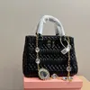 Borsa a tracolla hobo ascellare da donna Luxury Miu Crystal Wander Matelasse oro con tracolla Tote pochette in vera pelle da uomo Borse firmate