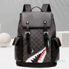 Men's Backpack Trend Leisure Large Capacity Backpack Student Schoolbag 220803