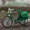 Novelty Games 1 10 Mini Retro Postal Edition Cykel Diecast Nostalgic Model Toy Bike Adult Simulation Collection Gifts Toys for Children 230509