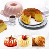 Baking Moulds 10 Inch Cake Pan Spiral Texture Non-sticky Mold With Handle Silicone Round Mousse Pastry Mould Accessories