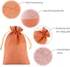 Emballage cadeau 20 pièces sacs en coton Jute lin avec cordon sac de rangement réutilisable bijoux pour fête de mariage noël