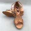 Sandals 9cm High heel Elegant Latin Dance Shoes For women Salsa shoes drop comfortable latin shoesMS62092DTN low available 230509