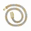 Natural Diamond Cuban Link Chain 14k Yellow Gold Luxury Chain Halsband till grossistpris