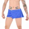 Unterhose Herren Robe Boxershorts Wrap Handtuch Bademantel Knopf verstellbar Nachtwäsche Trunks Boxershorts Bademode Badehöschen