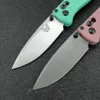 Benchmade Mini Bugout 533/533BK Карманный складной нож 2.75// Drop Point Plain Blade Розовые/зеленые ручки Ножи для выживания на открытом воздухе Кемпинг EDC Режущие ножи BM 535 3300 9400