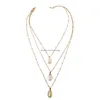 Hanger kettingen modeshell mti layer ketting gouden trui ketting lang voor vrouw