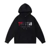 Tasarımcı Giyim Erkek Sweatshirts Trailtsits Hoodies Küçük Grup Rap Trail Marka TRENS TRENS MAVİ BEYAZ Havlu Havlu Peluş Peluş Kapüşonlu Kazak Günlük Spor Pantolon