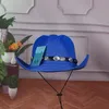 Esplosioni in primavera e in estate cappello di paglia con visiera parasole per gli amanti cappello da cowboy UV all'aperto a tesa larga di tendenza coreana.