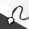 Colares pendentes Estrela de quartzo de obsidiana natural de David Metatron Hexagram