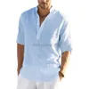 Erkekler Sıradan Gömlekler 2023 Bluz Sosyal İletişim Giyim Kısa Kollu Tees İlkbahar Yaz Günlük Yakışıklı Yeni Tişört Erkekler Top Y23