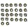 Decorative Flowers 26 English Letters Front Door Wreath Art Crafts Party Decoration Accessory