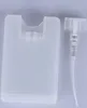 210 stcs promotie leeg 20 ml plastic zwarte creditcard vorm pocket parfum fles vrouwen cosmetische container kleine mini spuitflessen