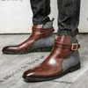 Bottes d'affaires pour hommes en cuir véritable bureau de ville bottines quotidiennes hommes confortables hommes bottes habillées Bota Masculina