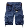 Men's Shorts męsne szorty ładunkowe marka armia kamuflaż szorki męskie bawełniane luźne prace swobodne spodnie plus rozmiar bez paska 230510