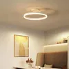 Światła sufitowe okrągłe sypialnia lampa LED salon prosta nowoczesna atmosfera domowa książka mistrz