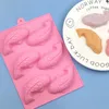 50 pcs/lot Koi poisson Silicone savon moule à la main bougie pouding gelée Mousse gâteau Dessert polymère argile décor à la maison fournitures de cuisson