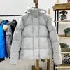 女性のトレンチコート2023冬の膨らむジャケット女性フード付きパーカーラグジュアリーホワイトアウトドアショートダウンコート女性ファッション濃厚雪