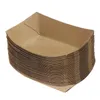 Emballage cadeau Conteneur de compost Boîte alimentaire Plateau en carton Conteneurs à emporter Papier Plateaux bruns Carton