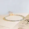 Strand Dainty Tiny 2mm Moonstone Micro Faceted Round Beads Bracelet Healing Crystal June Birthstone Delicate Gift for Her