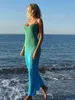 女性用水着女性ビキニカバーアップチュニックロングドレス水着夏のかぎ針編みのカットアウトバックレスビーチウェア水着230510