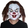 Смешное лицо клоуна танцевать косплей маска латексная вечеринка костюмы для поддержки Хэллоуин Террор Маска Мужчины Страшные Маски M7