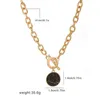 펜던트 목걸이 Bijoux femme in Jewelry Necklace for Women Korean Fashion Coquette Collares Para Mujer Round Metal Aesthetic Collier